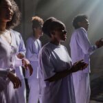 choir singing in a church